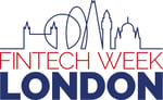 Fintech Week London logo: logo of the skyline of London with the text Fintech Week London underneath.